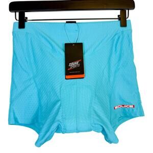 NWT Souke Sports Womens Cycling Shorts PS6011 Blue - M
